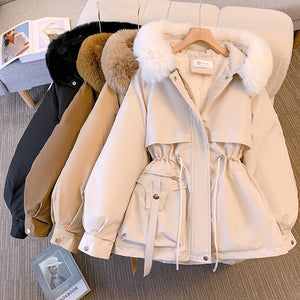 Slim Down Cotton-padded Coat