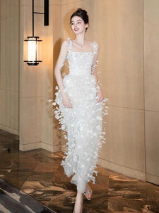 Luxury Feather Party Dress for Women