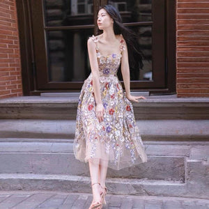 French Fairy Strapless Evening Dress