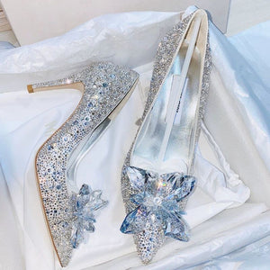 Elegant Women’s High Heel Rhinestone Wedding Shoes