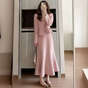 Tmall Plus-Size Two-Piece Skirt Suit