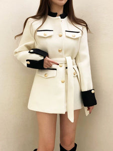 Short Wool Coat Women Winter Chanel Style