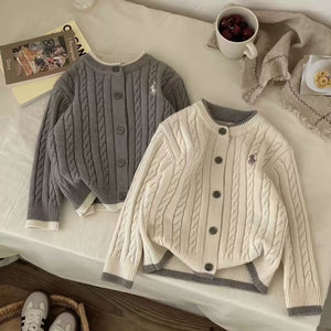 Casual Knit Kids Cardigan