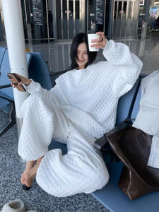 Korean-Style Casual Tracksuit (2-Piece Set)