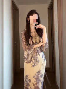 Tmall XZY belted mermaid hem dress