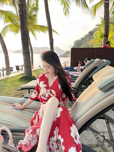 Tmall XZY belted mermaid hem dress