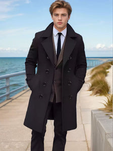 Men’s wool trench coat