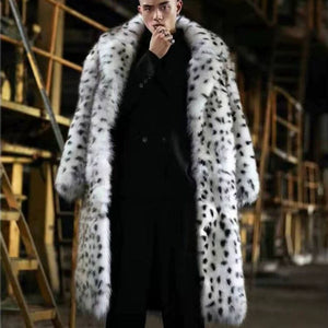 Men’s faux fur winter coat
