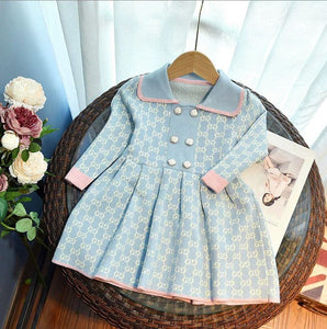 Korean Style Princess Dress for Girls – Elegant Autumn Outfit