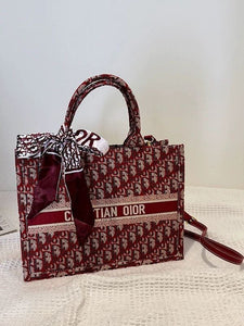High-End Canvas Shoulder Bag – Bridal Style, Spacious & Stylish