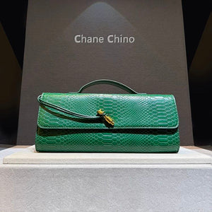 New Woven Snake-Print Crossbody – Elegant Shoulder & Evening Bag