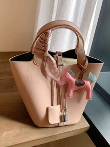 Small Pink Bucket Bag – Large Capacity & Stylish Women’s Handbag
