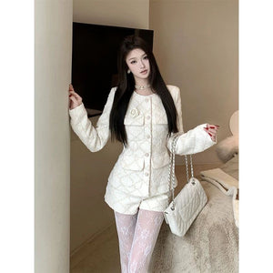 Chanel-Inspired 618 Tweed Set – Luxury Jacket & Shorts, Rich Girl Style