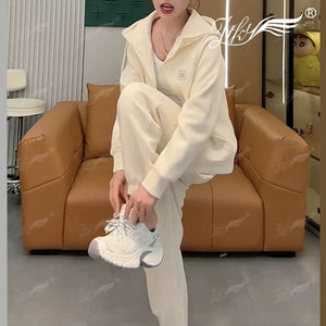High-Quality Women’s Tracksuit Set – 2025 Spring/Fall Hoodie & Joggers