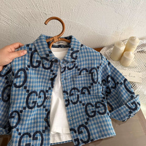 Old Flower Long-Sleeve Shirt – Trendy Printed Jacket for Boys & Girls (Spring)