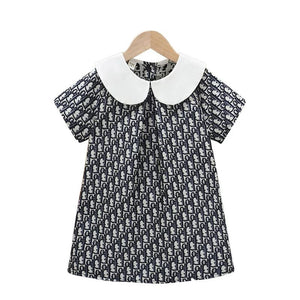 Korean Style Girls’ Summer Dress – Elegant Lightweight Printed Skirt