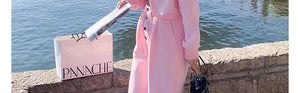 Pink Cardigan Suit – Trendy Hong Kong Style for Women