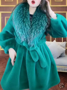 Haining Real Fox Fur Coat for Women