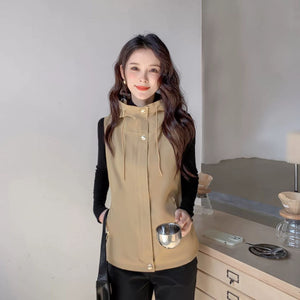 Casual Women’s Spring Hoodie Slim Coat