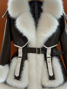 Haining Parka Women's Faux Fox Fur Mid-Length Coat