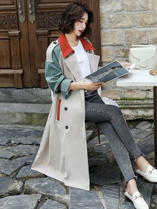 Women's British-Style Mid-Length Trench Coat