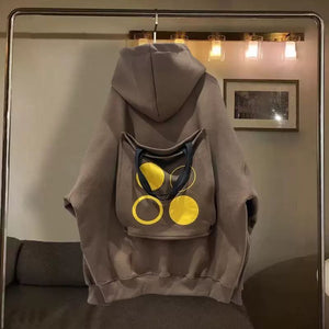 Men's Oversized Thick Velvet Hoodie – Mid & Long Slim Elegant Design
