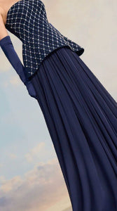 Luxury Beaded Evening Gown – Two-Piece Illusion Design