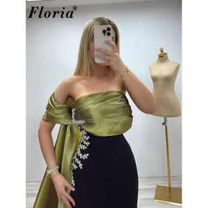 High-Quality Custom Green Elegant Long Dress for Annual Dinner