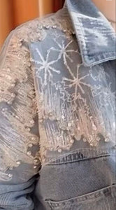 Women’s Korean Style Loose Short Denim Jacket – Spring/Autumn