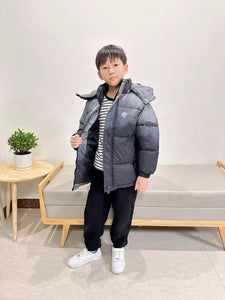 Boys Cotton Padded Winter Jacket – Thick Hooded Coat for Older Kids