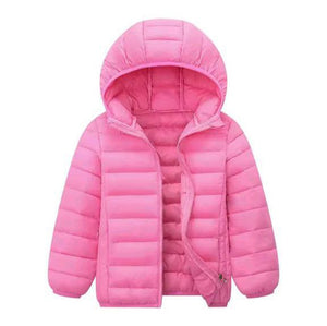 Kids’ Down Jacket for Boys & Girls (3–14 Years) – Warm Hooded Winter Coat with Zipper