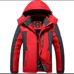 Men’s Thick Wool Down Jacket – Waterproof Windproof Outdoor Winter Coat for Hiking & Sports